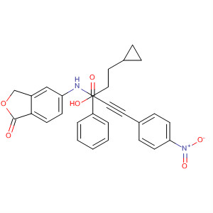 917574-81-3  Cyclopropanepropanamide,N-(1,3-dihydro-1-oxo-5-isobenzofuranyl)-a-hydroxy-a-[2-(4-nitrophenyl)ethynyl]-1-phenyl-