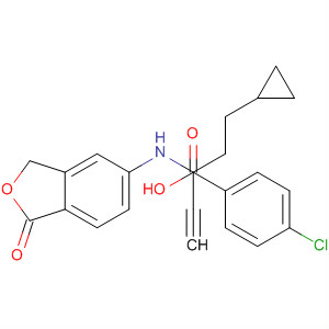 917576-54-6  Cyclopropanepropanamide,1-(4-chlorophenyl)-N-(1,3-dihydro-1-oxo-5-isobenzofuranyl)-a-ethynyl-a-hydroxy-