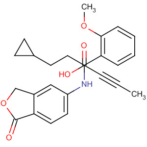 917577-17-4  Cyclopropanepropanamide,N-(1,3-dihydro-1-oxo-5-isobenzofuranyl)-a-hydroxy-1-(2-methoxyphenyl)-a-1-propyn-1-yl-