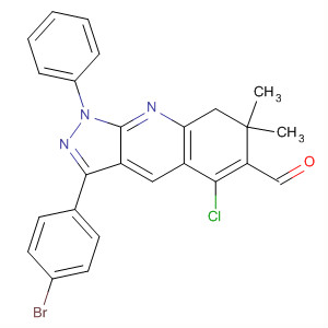 917593-97-6  1H-Pyrazolo[3,4-b]quinoline-6-carboxaldehyde,3-(4-bromophenyl)-5-chloro-7,8-dihydro-7,7-dimethyl-1-phenyl-