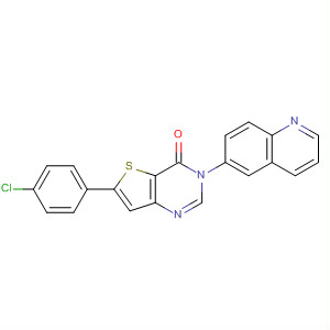 917597-29-6  Thieno[3,2-d]pyrimidin-4(3H)-one, 6-(4-chlorophenyl)-3-(6-quinolinyl)-