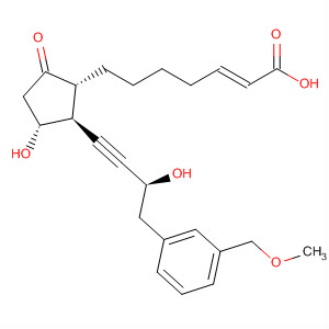 917599-80-5  2-Heptenoic acid,7-[(1R,2S,3R)-3-hydroxy-2-[(3S)-3-hydroxy-4-[3-(methoxymethyl)phenyl]-1-butyn-1-yl]-5-oxocyclopentyl]-, (2E)-
