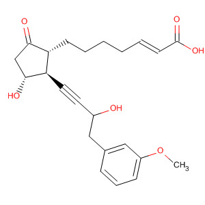 917600-06-7  2-Heptenoic acid,7-[(1R,2S,3R)-3-hydroxy-2-[3-hydroxy-4-(3-methoxyphenyl)-1-butyn-1-yl]-5-oxocyclopentyl]-, (2E)-
