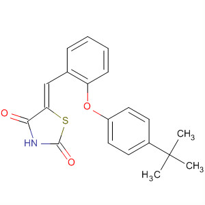 917602-11-0  2,4-Thiazolidinedione,5-[[2-[4-(1,1-dimethylethyl)phenoxy]phenyl]methylene]-, (5Z)-