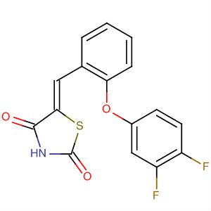 917602-17-6  2,4-Thiazolidinedione, 5-[[2-(3,4-difluorophenoxy)phenyl]methylene]-,(5Z)-
