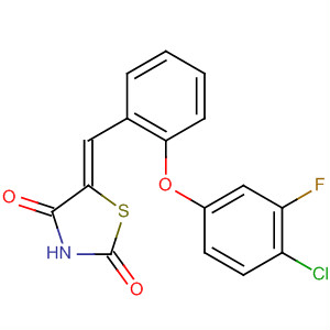 917602-19-8  2,4-Thiazolidinedione,5-[[2-(4-chloro-3-fluorophenoxy)phenyl]methylene]-, (5Z)-