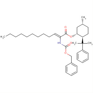 917603-61-3  2-Dodecenoic acid, 2-[[(phenylmethoxy)carbonyl]amino]-,(1R,2S,5R)-5-methyl-2-(1-methyl-1-phenylethyl)cyclohexyl ester, (2Z)-