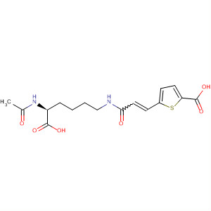 917607-62-6  2-Thiophenecarboxylic acid,5-[3-[[(5S)-5-(acetylamino)-5-carboxypentyl]amino]-3-oxo-1-propen-1-yl]-