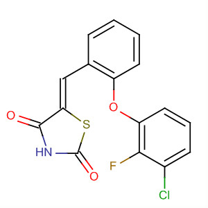 917611-19-9  2,4-Thiazolidinedione,5-[[2-(3-chloro-2-fluorophenoxy)phenyl]methylene]-, (5Z)-