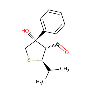 917613-75-3  3-Thiophenecarboxaldehyde,tetrahydro-4-hydroxy-2-(1-methylethyl)-4-phenyl-, (2R,3R,4S)-