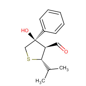 917613-76-4  3-Thiophenecarboxaldehyde,tetrahydro-4-hydroxy-2-(1-methylethyl)-4-phenyl-, (2S,3S,4R)-