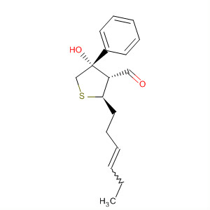 917613-82-2  3-Thiophenecarboxaldehyde,2-(3Z)-3-hexen-1-yltetrahydro-4-hydroxy-4-phenyl-, (2R,3R,4S)-