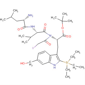 917614-58-5  L-Tryptophan,N-(2-iodoacetyl)-L-leucyl-L-valyl-6-(hydroxymethyl)-2-(triethylsilyl)-,1,1-dimethylethyl ester