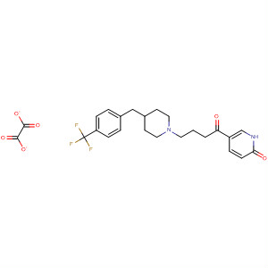 917753-86-7  2(1H)-Pyridinone,5-[1-oxo-4-[4-[[4-(trifluoromethyl)phenyl]methyl]-1-piperidinyl]butyl]-,ethanedioate (1:1)