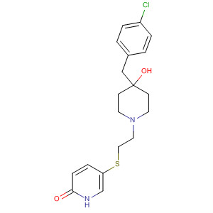 917754-07-5  2(1H)-Pyridinone,5-[[2-[4-[(4-chlorophenyl)methyl]-4-hydroxy-1-piperidinyl]ethyl]thio]-