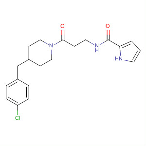 917754-43-9  1H-Pyrrole-2-carboxamide,N-[3-[4-[(4-chlorophenyl)methyl]-1-piperidinyl]-3-oxopropyl]-