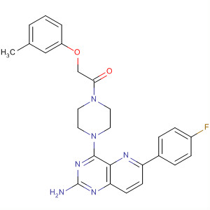 917758-19-1  Ethanone,1-[4-[2-amino-6-(4-fluorophenyl)pyrido[3,2-d]pyrimidin-4-yl]-1-piperazinyl]-2-(3-methylphenoxy)-