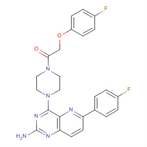 917758-22-6  Ethanone,1-[4-[2-amino-6-(4-fluorophenyl)pyrido[3,2-d]pyrimidin-4-yl]-1-piperazinyl]-2-(4-fluorophenoxy)-
