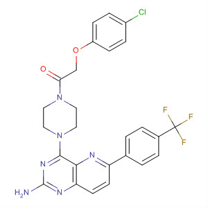917758-28-2  Ethanone,1-[4-[2-amino-6-[4-(trifluoromethyl)phenyl]pyrido[3,2-d]pyrimidin-4-yl]-1-piperazinyl]-2-(4-chlorophenoxy)-