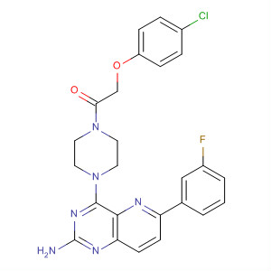 917758-29-3  Ethanone,1-[4-[2-amino-6-(3-fluorophenyl)pyrido[3,2-d]pyrimidin-4-yl]-1-piperazinyl]-2-(4-chlorophenoxy)-