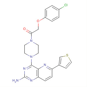 917758-31-7  Ethanone,1-[4-[2-amino-6-(3-thienyl)pyrido[3,2-d]pyrimidin-4-yl]-1-piperazinyl]-2-(4-chlorophenoxy)-