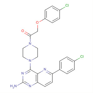 917758-33-9  Ethanone,1-[4-[2-amino-6-(4-chlorophenyl)pyrido[3,2-d]pyrimidin-4-yl]-1-piperazinyl]-2-(4-chlorophenoxy)-