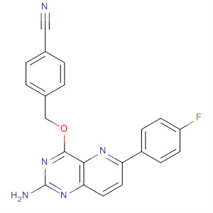 917758-73-7  Benzonitrile,4-[[[2-amino-6-(4-fluorophenyl)pyrido[3,2-d]pyrimidin-4-yl]oxy]methyl]-
