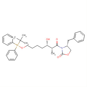 917767-37-4  2-Oxazolidinone,3-[(2R,3S)-7-[[(1,1-dimethylethyl)diphenylsilyl]oxy]-3-hydroxy-2-methyl-1-oxoheptyl]-4-(phenylmethyl)-, (4R)-