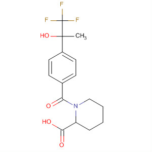 917770-02-6  2-Piperidinecarboxylic acid,1-[4-(2,2,2-trifluoro-1-hydroxy-1-methylethyl)benzoyl]-