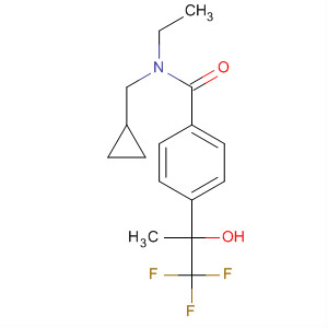 917770-10-6  Benzamide,N-(cyclopropylmethyl)-N-ethyl-4-(2,2,2-trifluoro-1-hydroxy-1-methylethyl)-