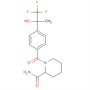 917770-19-5  2-Piperidinecarboxamide,1-[4-(2,2,2-trifluoro-1-hydroxy-1-methylethyl)benzoyl]-