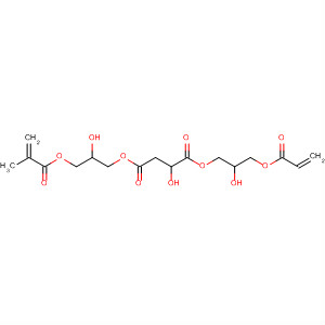 917775-94-1  Butanedioic acid, 2-hydroxy-,4-[2-hydroxy-3-[(2-methyl-1-oxo-2-propen-1-yl)oxy]propyl]1-[2-hydroxy-3-[(1-oxo-2-propen-1-yl)oxy]propyl] ester
