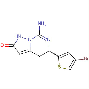 917776-66-0  Pyrazolo[1,5-c]pyrimidin-2(1H)-one,7-amino-5-(4-bromo-2-thienyl)-4,5-dihydro-, (5S)-