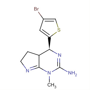 917776-91-1  1H-Pyrrolo[2,3-d]pyrimidin-2-amine,4-(4-bromo-2-thienyl)-4,4a,5,6-tetrahydro-1-methyl-, (4S)-