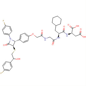 917783-18-7  D-Aspartic acid,N-[2-[4-[(2R,3R)-1-(4-fluorophenyl)-3-[[2-(4-fluorophenyl)-2-hydroxyethyl]thio]-4-oxo-2-azetidinyl]phenoxy]acetyl]glycyl-3-cyclohexyl-D-alanyl-