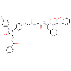 917783-20-1  D-Phenylalanine,N-[2-[4-[(2R,3R)-1-(4-fluorophenyl)-3-[[2-(4-fluorophenyl)-2-hydroxyethyl]thio]-4-oxo-2-azetidinyl]phenoxy]acetyl]glycyl-3-cyclohexyl-D-alanyl-
