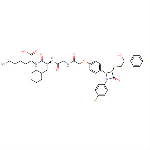 917783-32-5  D-Lysine,N-[2-[4-[(2R,3R)-1-(4-fluorophenyl)-3-[[2-(4-fluorophenyl)-2-hydroxyethyl]thio]-4-oxo-2-azetidinyl]phenoxy]acetyl]glycyl-3-cyclohexyl-D-alanyl-