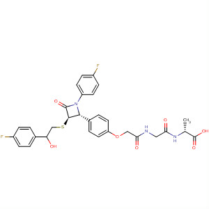 917783-54-1  D-Alanine,N-[2-[4-[(2R,3R)-1-(4-fluorophenyl)-3-[[2-(4-fluorophenyl)-2-hydroxyethyl]thio]-4-oxo-2-azetidinyl]phenoxy]acetyl]glycyl-