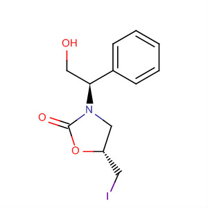917823-99-5  2-Oxazolidinone, 3-[(1R)-2-hydroxy-1-phenylethyl]-5-(iodomethyl)-,(5R)-