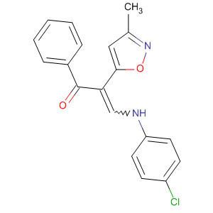 917837-44-6  2-Propen-1-one,3-[(4-chlorophenyl)amino]-2-(3-methyl-5-isoxazolyl)-1-phenyl-