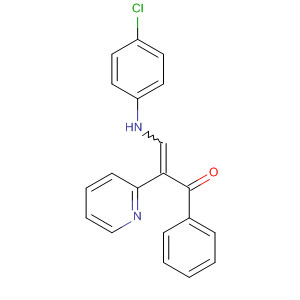 917838-11-0  2-Propen-1-one, 3-[(4-chlorophenyl)amino]-1-phenyl-2-(2-pyridinyl)-