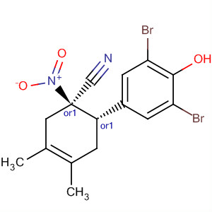 917839-46-4  3-Cyclohexene-1-carbonitrile,6-(3,5-dibromo-4-hydroxyphenyl)-3,4-dimethyl-1-nitro-, (1R,6S)-rel-