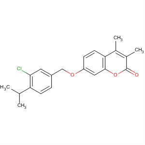917872-87-8  2H-1-Benzopyran-2-one,7-[[3-chloro-4-(1-methylethyl)phenyl]methoxy]-3,4-dimethyl-