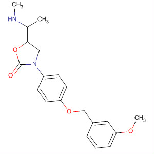917873-16-6  2-Oxazolidinone,3-[4-[(3-methoxyphenyl)methoxy]phenyl]-5-[1-(methylamino)ethyl]-