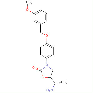 917873-18-8  2-Oxazolidinone,5-(1-aminoethyl)-3-[4-[(3-methoxyphenyl)methoxy]phenyl]-