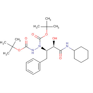917875-10-6  1,2-Hydrazinedicarboxylic acid,1-[(1R,2R)-3-(cyclohexylamino)-2-hydroxy-3-oxo-1-(phenylmethyl)propyl]-, 1,2-bis(1,1-dimethylethyl) ester