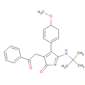 917886-52-3  2H-Pyrrol-2-one,5-[(1,1-dimethylethyl)amino]-3,4-dihydro-4-(4-methoxyphenyl)-3-(2-oxo-2-phenylethyl)-