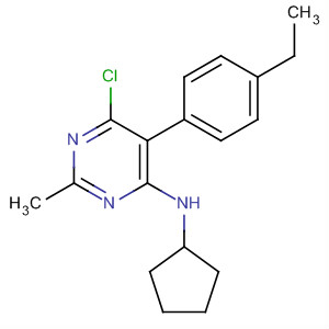 917895-70-6  4-Pyrimidinamine, 6-chloro-N-cyclopentyl-5-(4-ethylphenyl)-2-methyl-
