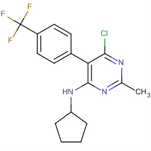 917895-93-3  4-Pyrimidinamine,6-chloro-N-cyclopentyl-2-methyl-5-[4-(trifluoromethyl)phenyl]-