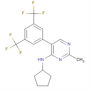 917895-96-6  4-Pyrimidinamine,5-[3,5-bis(trifluoromethyl)phenyl]-N-cyclopentyl-2-methyl-